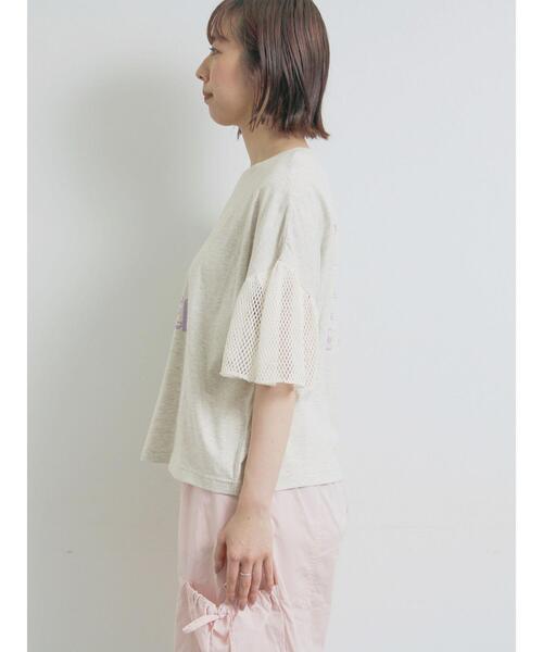 SM2（エスエムツー）の「[接触冷感]袖メッシュプリントTシャツ（Tシャツ/カットソー・レディース・チャコールグレー/レッド/グリーン/グレー・F）」の22枚目の写真