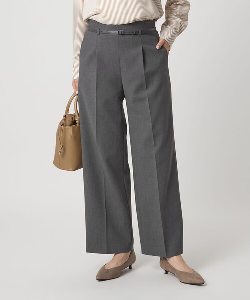 セール】［size SHORT/TALLあり］ダブルクロス ワイド パンツ