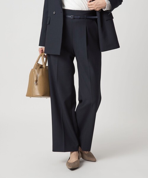 size SHORT/TALLあり］ダブルクロス ワイド パンツ ウォッシャブル