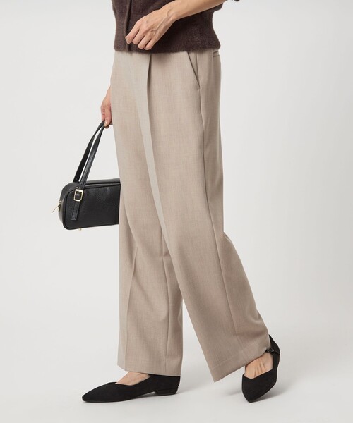 セール】［size SHORT/TALLあり］ダブルクロス ワイド パンツ