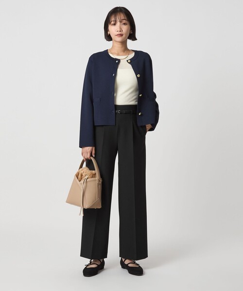 セール】［size SHORT/TALLあり］ダブルクロス ワイド パンツ