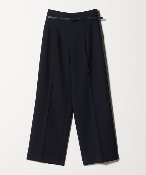 クルニ ワイドパンツ サイズ1 スラックス オリーブ 極美品 ベルト付き