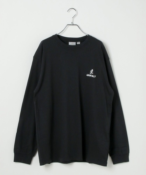 Gramicci（グラミチ）の「【Gramicci(グラミチ)】ワンポイントロゴTシャツ（Tシャツ/カットソー・メンズ・ブラック/カーキ/ホワイト・MEDIUM/LARGE）」の8枚目の写真