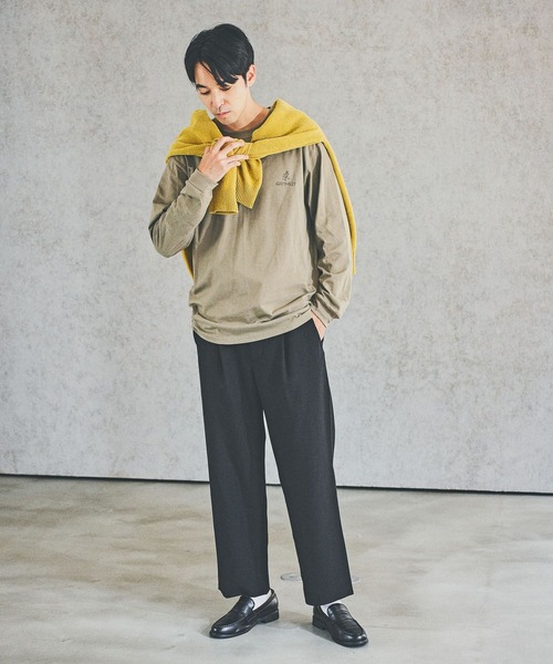 Gramicci（グラミチ）の「【Gramicci(グラミチ)】ワンポイントロゴTシャツ（Tシャツ/カットソー・メンズ・ブラック/カーキ/ホワイト・MEDIUM/LARGE）」の10枚目の写真