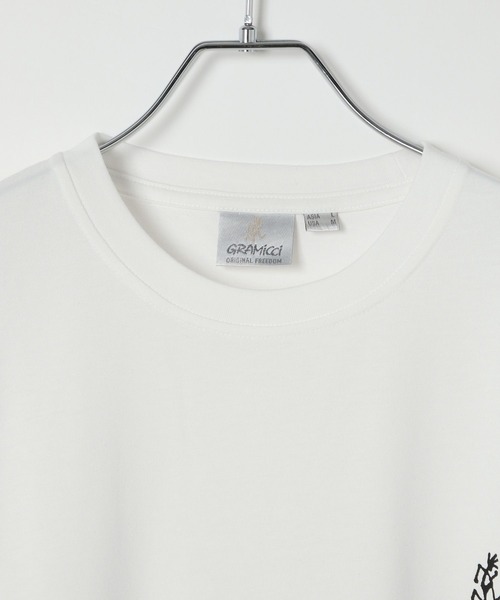 Gramicci（グラミチ）の「【Gramicci(グラミチ)】ワンポイントロゴTシャツ（Tシャツ/カットソー・メンズ・ブラック/カーキ/ホワイト・MEDIUM/LARGE）」の14枚目の写真