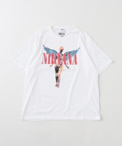 JOINT WORKS(ジョイントワークス)の「THRIFTY LOOKスリフティルックNIRVANA Tシャツ(Tシャツ/カットソー・メンズ・ブラック/ホワイト・X-LARGE/LARGE/MEDIUM)」の2枚目の写真