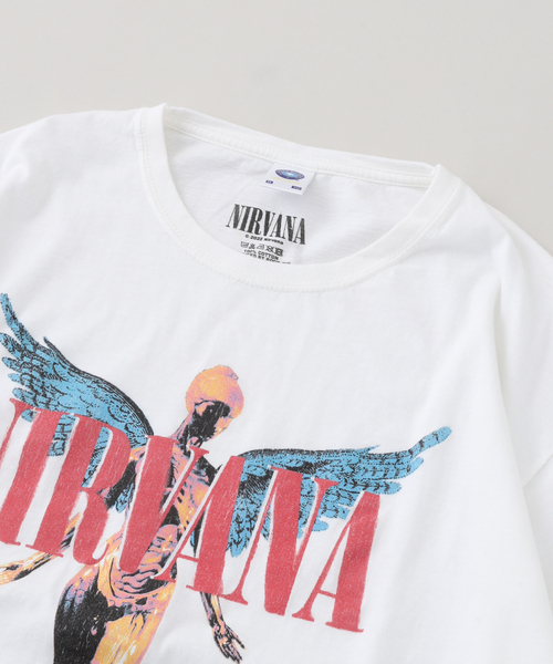 JOINT WORKS(ジョイントワークス)の「THRIFTY LOOKスリフティルックNIRVANA Tシャツ(Tシャツ/カットソー・メンズ・ブラック/ホワイト・X-LARGE/LARGE/MEDIUM)」の5枚目の写真
