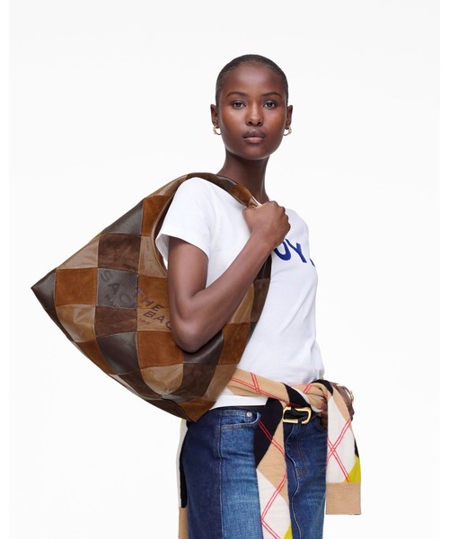 THE SUEDE PATCHWORK SACK BAG/ザ スエード パッチワーク サック