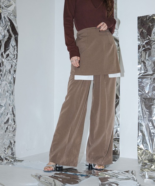 bohmal(ボマール)の「ポケットデザインパンツスカートセット(その他パンツ・レディース・ブラック/ブラウン/チャコールグレー・FREE)」の17枚目の写真