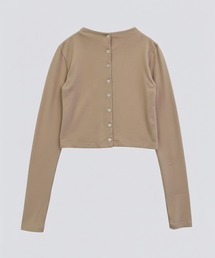 kiehtova（キエトヴァ）の「【kiehtova】SMOOTH STAND NECK CARDIGAN/スムース スタンド ネック カーディガン KTWR43（カーディガン/ボレロ）」