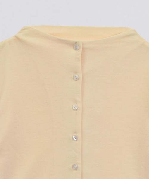 kiehtova（キエトヴァ）の「【kiehtova】SMOOTH STAND NECK CARDIGAN/スムース スタンド ネック カーディガン KTWR43（カーディガン/ボレロ・レディース・チャコールグレー/アイボリー/ブラック・FREE）」の9枚目の写真