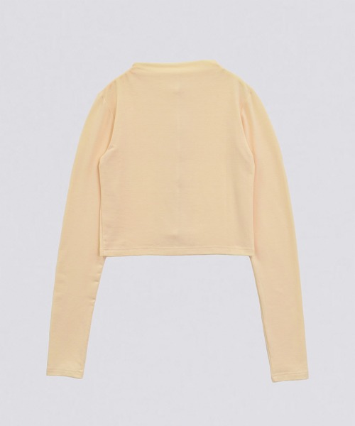 kiehtova（キエトヴァ）の「【kiehtova】SMOOTH STAND NECK CARDIGAN/スムース スタンド ネック カーディガン KTWR43（カーディガン/ボレロ・レディース・チャコールグレー/アイボリー/ブラック・FREE）」の8枚目の写真