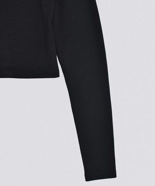 kiehtova（キエトヴァ）の「【kiehtova】SMOOTH STAND NECK CARDIGAN/スムース スタンド ネック カーディガン KTWR43（カーディガン/ボレロ・レディース・チャコールグレー/アイボリー/ブラック・FREE）」の7枚目の写真