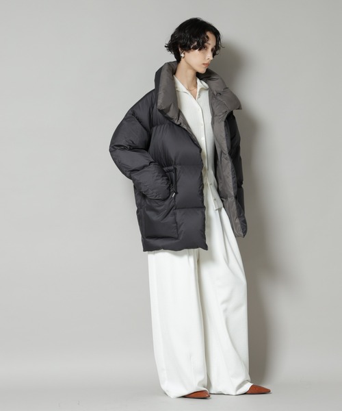 西川ダウン(R)」バイカラーボリュームダウン（ダウンジャケット/コート