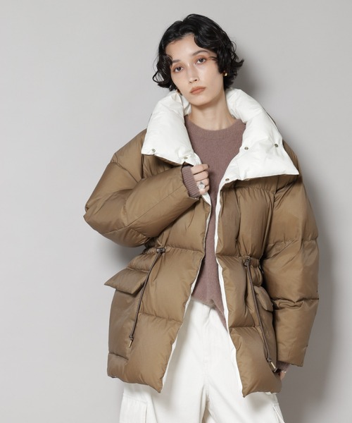 セール】「西川ダウン(R)」バイカラーボリュームダウン（ダウン