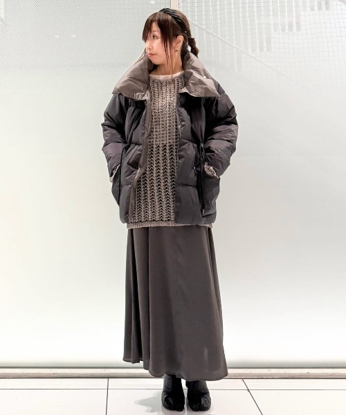 セール】「西川ダウン(R)」バイカラーボリュームダウン（ダウン