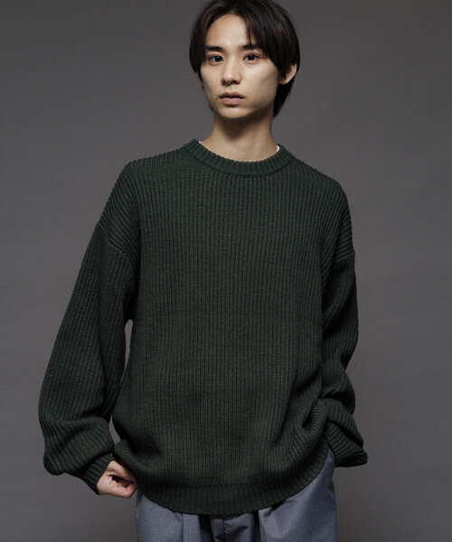大人気ニット CAMBIO（カンビオ） セーター ニット mn2986-Tweed Like Crew Neck