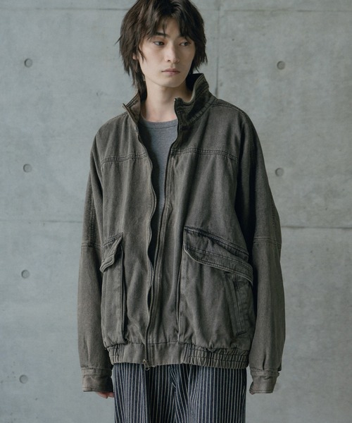 RATTLE TRAP（ラトルトラップ）の「12ozスラブデニムスタンドブルゾン（デニムジャケット・メンズ・ブルー/ブラック・L/M）」の2枚目の写真