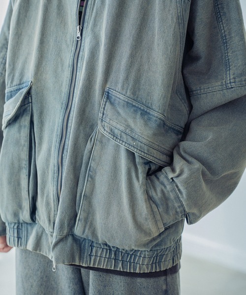 RATTLE TRAP（ラトルトラップ）の「12ozスラブデニムスタンドブルゾン（デニムジャケット・メンズ・ブルー/ブラック・L/M）」の16枚目の写真