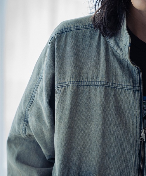 RATTLE TRAP（ラトルトラップ）の「12ozスラブデニムスタンドブルゾン（デニムジャケット・メンズ・ブルー/ブラック・L/M）」の17枚目の写真