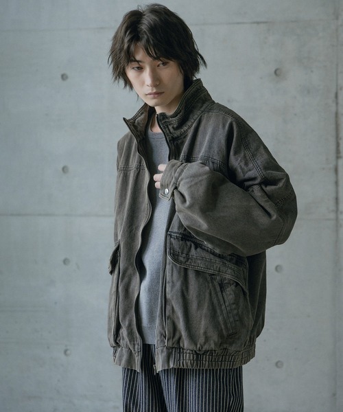 RATTLE TRAP（ラトルトラップ）の「12ozスラブデニムスタンドブルゾン（デニムジャケット・メンズ・ブルー/ブラック・L/M）」の8枚目の写真