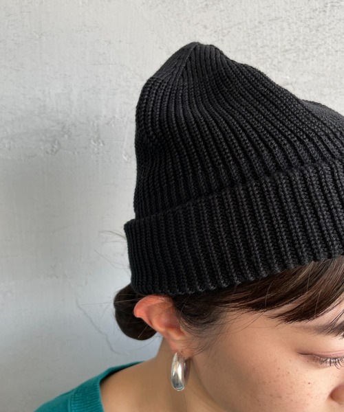 RACAL（ラカル）の「[RACAL/ラカル] SK8 ロールニットキャップ（ニットキャップ/ビーニー・メンズ・チャコールグレー/ブラック/グレイッシュベージュ/ゴールド/オレンジ・F）」の10枚目の写真