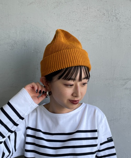 RACAL（ラカル）の「[RACAL/ラカル] SK8 ロールニットキャップ（ニットキャップ/ビーニー・メンズ・チャコールグレー/ブラック/グレイッシュベージュ/ゴールド/オレンジ・F）」の17枚目の写真