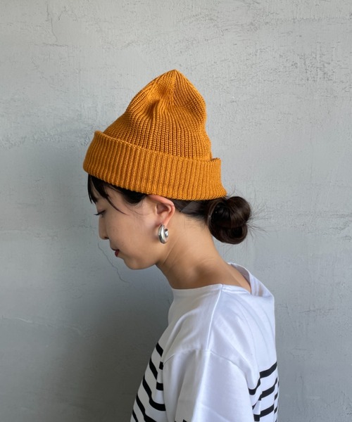 RACAL（ラカル）の「[RACAL/ラカル] SK8 ロールニットキャップ（ニットキャップ/ビーニー・メンズ・チャコールグレー/ブラック/グレイッシュベージュ/ゴールド/オレンジ・F）」の18枚目の写真