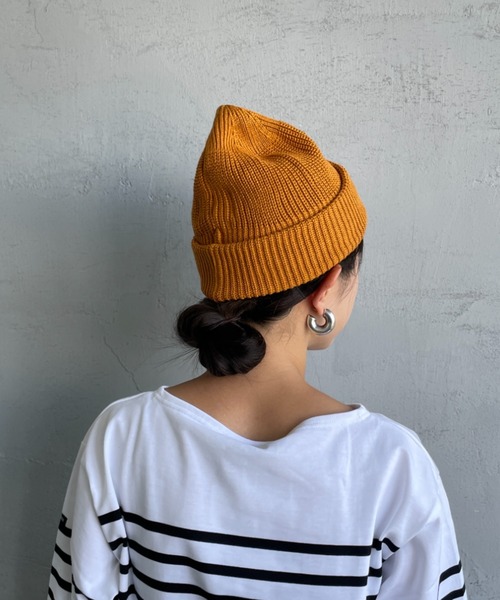 RACAL（ラカル）の「[RACAL/ラカル] SK8 ロールニットキャップ（ニットキャップ/ビーニー・メンズ・チャコールグレー/ブラック/グレイッシュベージュ/ゴールド/オレンジ・F）」の19枚目の写真