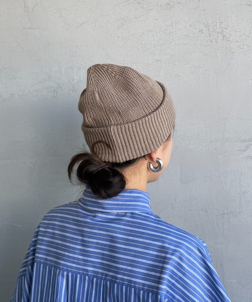 RACAL（ラカル）の「[RACAL/ラカル] SK8 ロールニットキャップ（ニットキャップ/ビーニー・メンズ・チャコールグレー/ブラック/グレイッシュベージュ/ゴールド/オレンジ・F）」の14枚目の写真