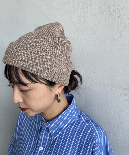 RACAL（ラカル）の「[RACAL/ラカル] SK8 ロールニットキャップ（ニットキャップ/ビーニー・メンズ・チャコールグレー/ブラック/グレイッシュベージュ/ゴールド/オレンジ・F）」の15枚目の写真