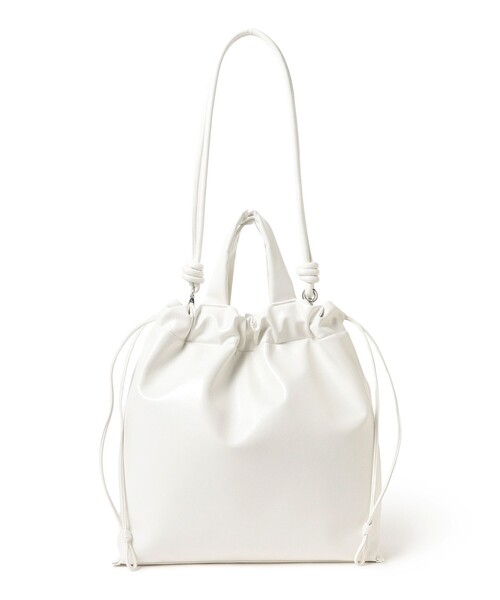 Ray BEAMS（レイビームス）の「ビッグ マルチ トート（トートバッグ・レディース・ホワイト/ブラック・ONE SIZE）」の9枚目の写真