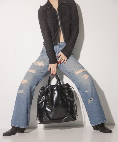 Ray BEAMS(レイビームス)の「ビッグ マルチ トート(トートバッグ・レディース・ホワイト/ブラック・ONE SIZE)」の20枚目の写真