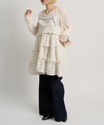 w closet | 立体レースミニキャミワンピース(ワンピース)