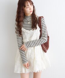 w closet | 立体レースミニキャミワンピース(ワンピース)