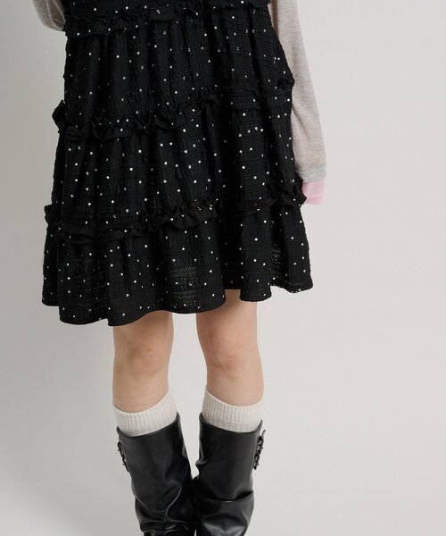 w closet(ダブルクローゼット)の「【季節問わず使える】立体レースミニキャミワンピース(ワンピース・レディース・サックスブルー/ブラック/アイボリー/ブラウン/ホワイト系その他/ブラック系その他・FREE)」の10枚目の写真
