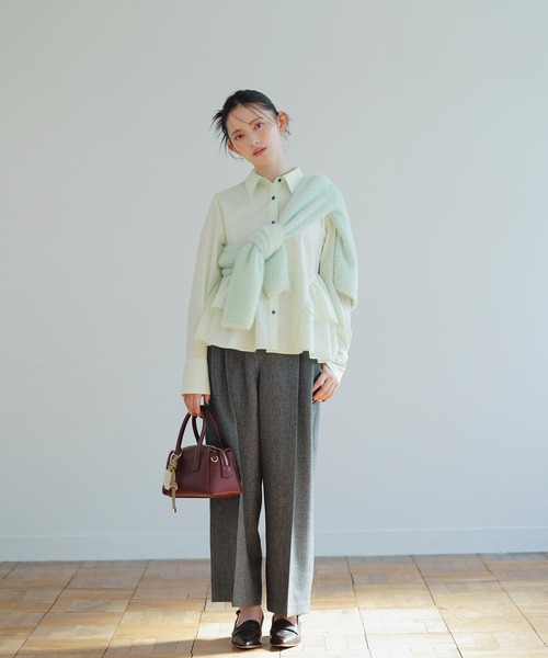 ◇ツイーディーベルテッドワイドパンツ（その他パンツ）｜NATURAL