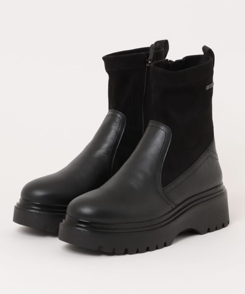 Bussola(ブソラ)の「【bussola】晴雨兼用ストレッチショートブーツ(954104)(ブーツ・レディース・ブラック系その他・35/36/37/38/39)」の4枚目の写真