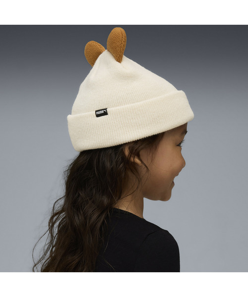 PUMA（プーマ）の「PUMA プーマ キッズ アニマル ミッドクラウン ビーニー（ニットキャップ/ビーニー・キッズ・オフホワイト/ダークベージュ・S）」の5枚目の写真
