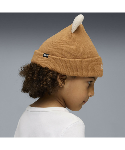 PUMA（プーマ）の「PUMA プーマ キッズ アニマル ミッドクラウン ビーニー（ニットキャップ/ビーニー・キッズ・オフホワイト/ダークベージュ・S）」の9枚目の写真