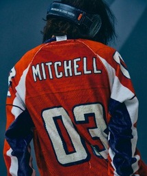 TALKING ABOUT THE ABSTRACTION（トーキング　アバウト　ジ　アブストラクション）の「【TALKING ABOUT THE ABSTRACTION】GAME SHIRTS PRINT FUR RAGLAN / レッド [2526AW-CT-004]（スウェット）」