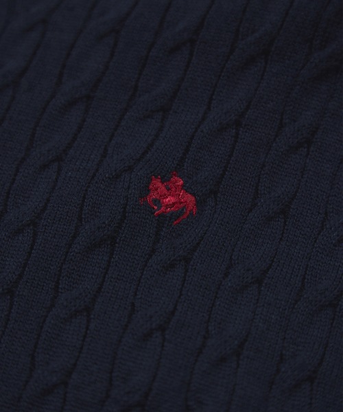 VIS(ビス)の「【POLO BCS】VIS別注ミニケーブルノーカラーニットカーディガン(カーディガン/ボレロ・レディース・ライトグレー/チャコールグレー/サックスブルー/ネイビー/ダークブラウン/レッド・FREE)」の14枚目の写真