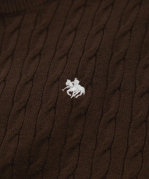 VIS(ビス)の「【POLO BCS】VIS別注ミニケーブルノーカラーニットカーディガン(カーディガン/ボレロ・レディース・ライトグレー/チャコールグレー/サックスブルー/ネイビー/ダークブラウン/レッド・FREE)」の15枚目の写真