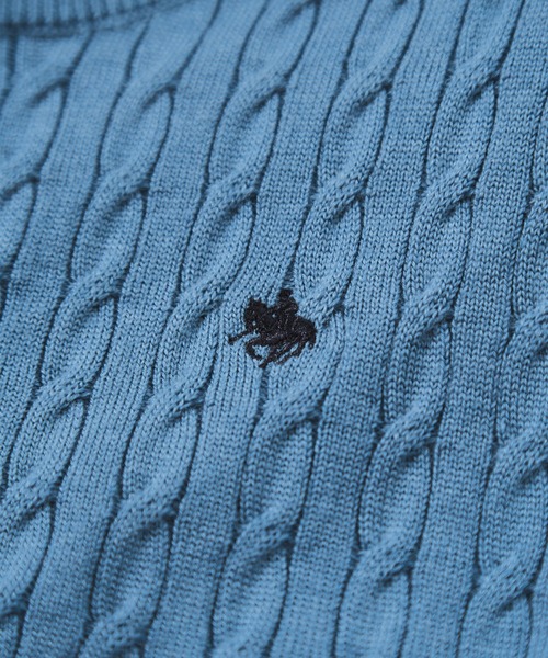 VIS(ビス)の「【POLO BCS】VIS別注ミニケーブルノーカラーニットカーディガン(カーディガン/ボレロ・レディース・ライトグレー/チャコールグレー/サックスブルー/ネイビー/ダークブラウン/レッド・FREE)」の16枚目の写真