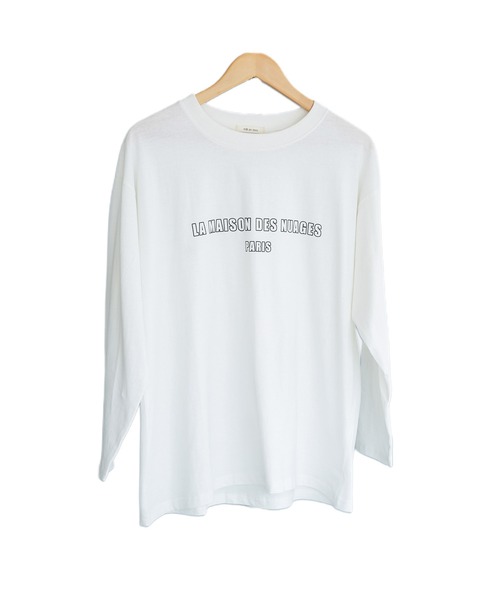 mili an deni(ミリアンデニ)の「フレンチフォントロンT(Tシャツ/カットソー・レディース・ブラック/チャコールグレー/オフホワイト・M/L)」の19枚目の写真