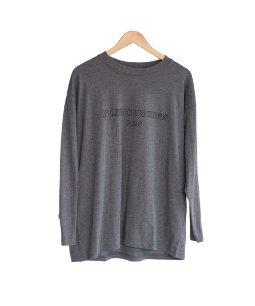 mili an deni(ミリアンデニ)の「フレンチフォントロンT(Tシャツ/カットソー・レディース・ブラック/チャコールグレー/オフホワイト・M/L)」の21枚目の写真