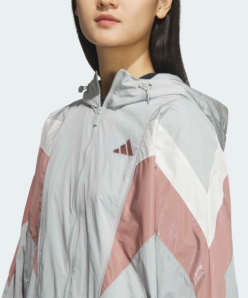 adidas(アディダス)の「STSV ウーブンジャケット / アディダス adidas(ナイロンジャケット・レディース・ブラック/グレー・MEDIUM/SMALL/X-SMALL/XX-LARGE/LARGE/X-LARGE)」の8枚目の写真