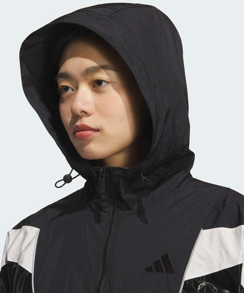 adidas(アディダス)の「STSV ウーブンジャケット / アディダス adidas(ナイロンジャケット・レディース・ブラック/グレー・MEDIUM/SMALL/X-SMALL/XX-LARGE/LARGE/X-LARGE)」の4枚目の写真