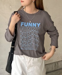 FUNNYロゴプリントロンT