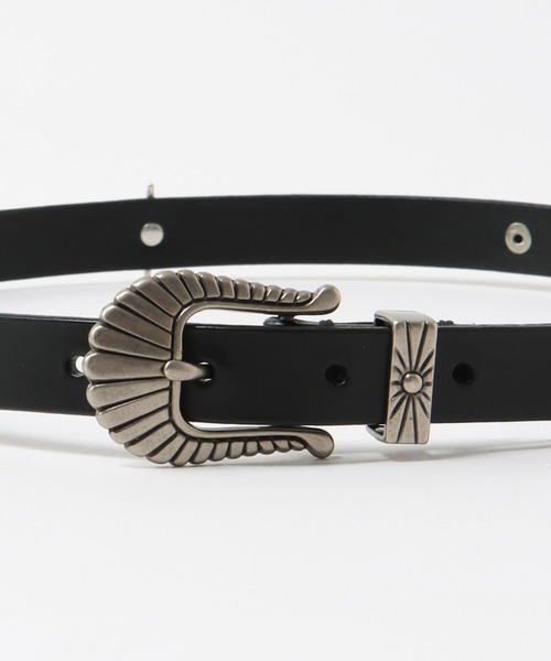 Three Four Time(スリーフォータイム)の「ウエスタンモチーフベルト(ベルト・レディース・グレー/ブラック・FREE)」の14枚目の写真